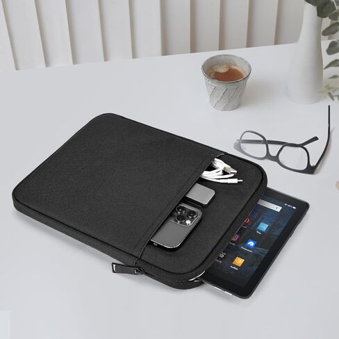 12.4 Inch Tablet Sleeve Case Bag for 2023 Galaxy Tab S9+ Plus 12.4"/Galaxy Tab S9 FE+,Galaxy Tab S8+/Galaxy Tab S7 FE/Galaxy Tab S7+/Galaxy S7+ Plus Protective Carrying Sleeve(Black) in Kuwait