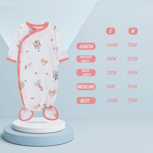 مجموعة فساتين معقودة للأطفال حديثي الولادة مع قبعة مكونة من 3 قطع ملابس للرضع مجموعة ملابس منزلية in Kuwait