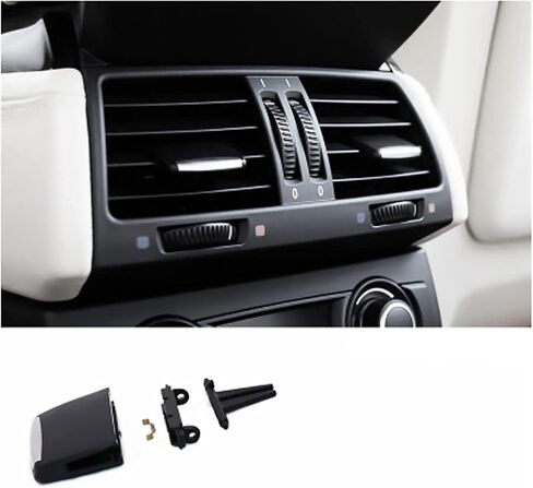 علامة التبويب مقاطع تنفيس الهواء لسيارات BMW X5 E70 X6 E71 مقاطع مصبغة الهواء تكييف الهواء منفذ تنفيس علامة التبويب كليب Achter Center A/C مكيف الهواء تنفيس منفذ علامة التبويب كليب (تنفيس كليب الأمامي) in Kuwait