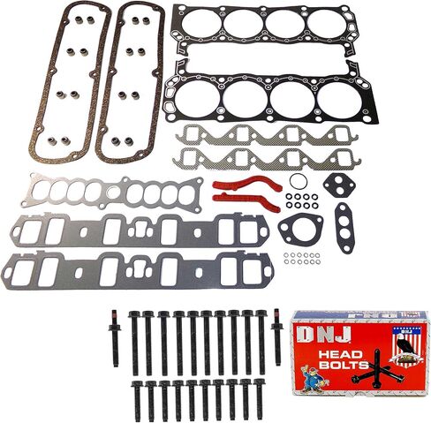 DNJ HGB4181 Cylinder Head Gasket Set with Head Bolt Kit for 1992-1995 Ford Mustang 5.0L 302cid V8 OHV in Saudi Arabia