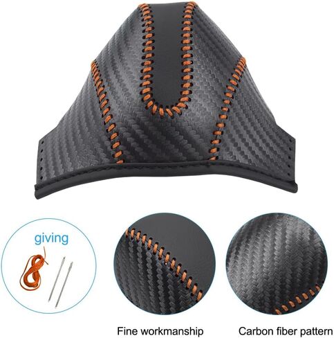 Auto Car Leather Gear Shift Knob Cover for Subaru Crosstrek Forester Impreza Legacy Outback Accessories (D) in Saudi Arabia
