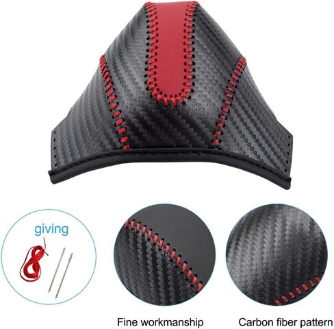 Auto Car Leather Gear Shift Knob Cover for Subaru Crosstrek Forester Impreza Legacy Outback Accessories (D) in Saudi Arabia
