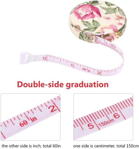 Tape Measure, 150cm/60inch Double Scale Soft Tape Measure with Colorful Shell Body Fitness Measuring Retractable Ruler for Sewing Body Tailor Fabric(#2) in Saudi Arabia