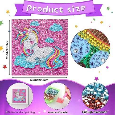 Octoraewo 5d Diamond Art Painting Kits for Adults Beginners with Frame Easy to DIY Cute Animal Diamond Arts and Crafts Gem Art Painting Kit for Home Wall Decor (Color J) in Saudi Arabia