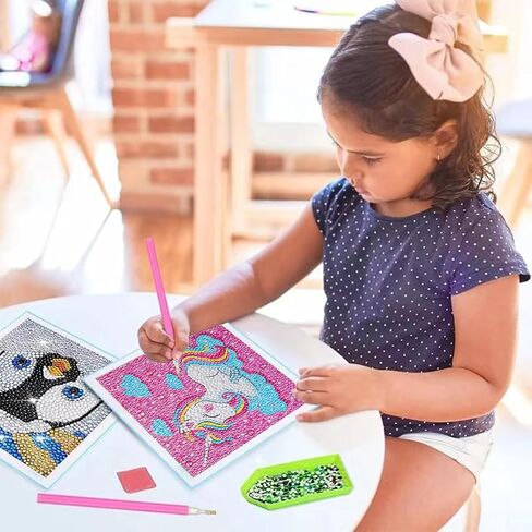 Octoraewo 5d Diamond Art Painting Kits for Adults Beginners with Frame Easy to DIY Cute Animal Diamond Arts and Crafts Gem Art Painting Kit for Home Wall Decor (Color J) in Saudi Arabia