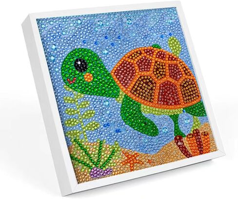 Octoraewo 5d Diamond Art Painting Kits for Adults Beginners with Frame Easy to DIY Cute Animal Diamond Arts and Crafts Gem Art Painting Kit for Home Wall Decor (Color J) in Saudi Arabia