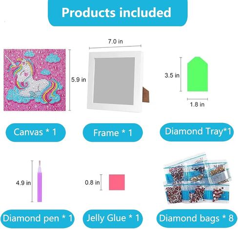 Octoraewo 5d Diamond Art Painting Kits for Adults Beginners with Frame Easy to DIY Cute Animal Diamond Arts and Crafts Gem Art Painting Kit for Home Wall Decor (Color J) in Saudi Arabia
