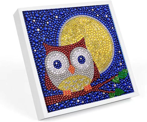 Octoraewo 5d Diamond Art Painting Kits for Adults Beginners with Frame Easy to DIY Cute Animal Diamond Arts and Crafts Gem Art Painting Kit for Home Wall Decor (Color J) in Saudi Arabia