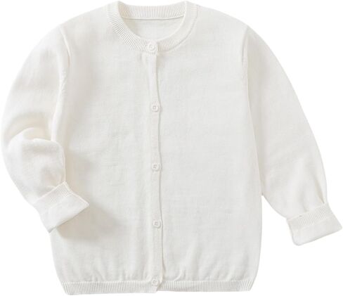 Girls' Cardigans Sweater School Uniforms Cotton Long Sleeve Lightweight Outerwear in Saudi Arabia