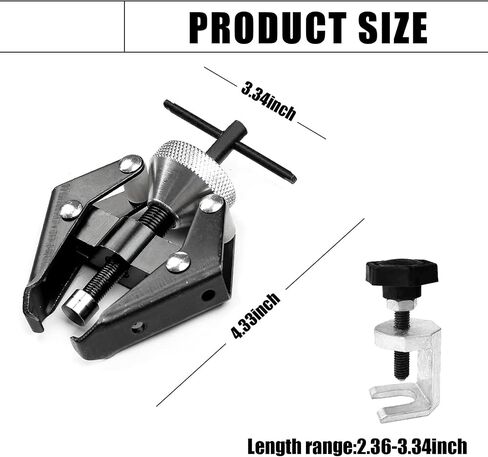 2 PCS Car Wiper Puller, Fixed Ball-Type Windshield Wiper Arm Deletion Special Tool, Universal Auxiliary Repair Accessories, Product Compatible with Cars, Trucks, Vans, SUVs, Trailers (Black) in Saudi Arabia