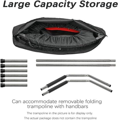 Trampoline Storage Bag, Folding Mini Trampoline Storage Bags, Waterproof Fitness Rebounder Pouch for Gym, Home and Travel in Saudi Arabia
