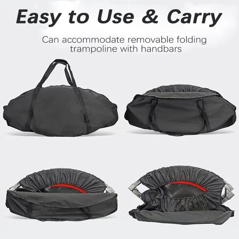 Trampoline Storage Bag, Folding Mini Trampoline Storage Bags, Waterproof Fitness Rebounder Pouch for Gym, Home and Travel in Saudi Arabia