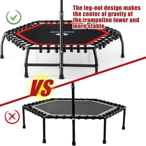 Trampoline for Adults 48'' Foldable Mini Trampoline in Kuwait