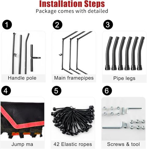 Trampoline for Adults 48'' Foldable Mini Trampoline in Kuwait