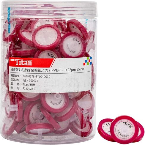 Syringe Filters PVDF 13mm Diameter 0.22μm Pore Size 100pcs in Kuwait