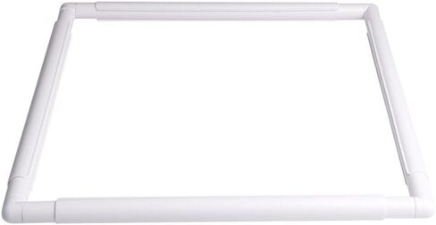 Square Embroidery Hoop, Plastic Cross Stitch Frame White Cross Stitching Frame Sewing Hoop Handhold Craft Clip Frame Embroidery Snap Frame Hoop DIY Sewing Tools for Cross Stitching (17x17 inches) in Saudi Arabia