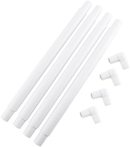 Square Embroidery Hoop, Plastic Cross Stitch Frame White Cross Stitching Frame Sewing Hoop Handhold Craft Clip Frame Embroidery Snap Frame Hoop DIY Sewing Tools for Cross Stitching (17x17 inches) in Saudi Arabia