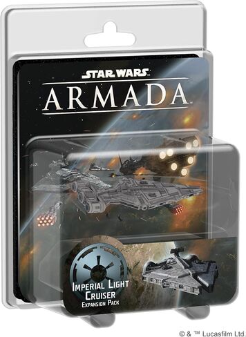 Star Wars Armada Imperial Light Cruiser EXPANSION PACK | Miniatures Battle Game | Strategy Game for Adults and Teens | Ages 14+ | 2 Players | Avg. Playtime 2 Hours | Made by Fantasy Flight Games in Saudi Arabia