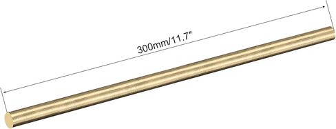 uxcell Brass Rod,8mm，5/16 Diameter 300mm Length Brass Solid Round Rod Lathe Bar Stock for RC Model Airplane Helicopter DIY Craft 1pcs in Saudi Arabia