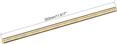 Uxcell قضيب نحاسي، 8 مم، 5/16 قطر 300 مم طول نحاس صلب مستدير قضيب مخرطة بار لطائرة RC نموذج طائرة هليكوبتر DIY Craft 1 قطعة in Saudi Arabia