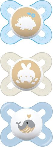 لهايات MAM Start للفتيات حديثي الولادة، الأفضل للأطفال الذين يرضعون رضاعة طبيعية، باللون الأزرق، عدد 3 (عبوة من قطعة واحدة) in Kuwait