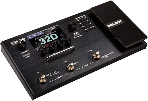 Briskdrop NUX MG-30 Guitar Multi-Effects Pedal Bundle with 2 Patch Cables, 2 Instrument Cables, 3.5mm Aux Cable, 1/4 TRS Cable, and Silver MG-30-bundle 0 in Saudi Arabia