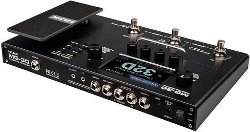 Briskdrop NUX MG-30 Guitar Multi-Effects Pedal Bundle with 2 Patch Cables, 2 Instrument Cables, 3.5mm Aux Cable, 1/4 TRS Cable, and Silver MG-30-bundle 0 in Saudi Arabia