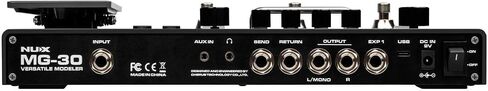 Briskdrop NUX MG-30 Guitar Multi-Effects Pedal Bundle with 2 Patch Cables, 2 Instrument Cables, 3.5mm Aux Cable, 1/4 TRS Cable, and Silver MG-30-bundle 0 in Saudi Arabia