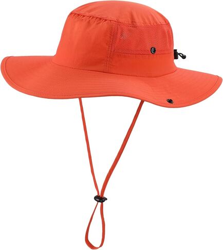 Home Prefer UPF50+ Mens Sun Hat Wide Brim Womens UV Protection Beach Bucket Hat Airy Fishing Hat Hiking Snap Up Cowboy Hat in Saudi Arabia