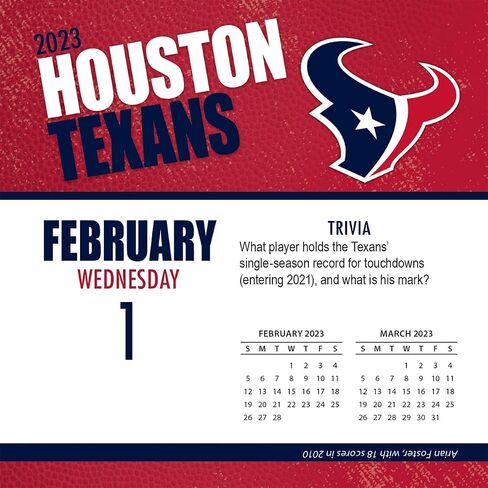Houston Texans 2023 Box Calendar (23998053040) in Saudi Arabia