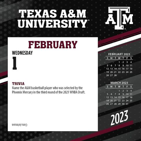 Texas A&M Aggies 2023 Box Calendar (23998053023), Multi in Saudi Arabia