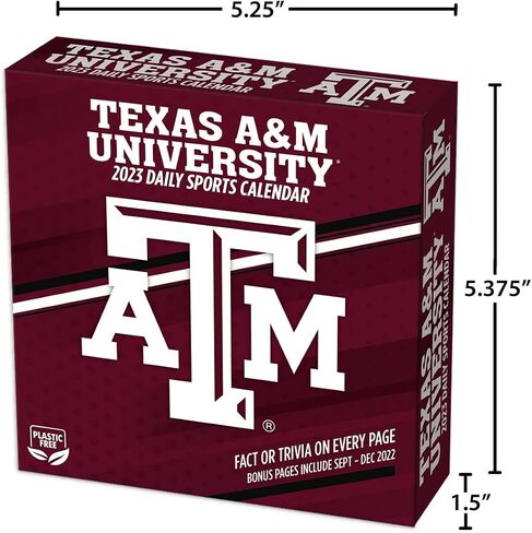 Texas A&M Aggies 2023 Box Calendar (23998053023), Multi in Saudi Arabia