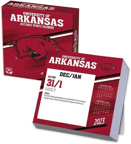 Arkansas Razorbacks 2023 Box Calendar (23998053002), Multi in Saudi Arabia
