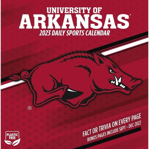 Arkansas Razorbacks 2023 Box Calendar (23998053002), Multi in Saudi Arabia