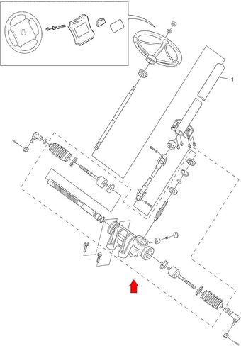 مجموعة صندوق التوجيه، مناسبة لسيارة Yamaha Drive G29 الغاز أو الجولف الكهربائي، استبدل OEM # JW1-F3400-00 in Kuwait