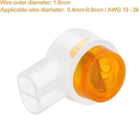 200 حزمة UY سلك موصل Uvital مقاوم للماء زر واضح موصلات أسلاك الهاتف UY بعقب لصق موصل محطات كابل الشبكة (K2) in Kuwait