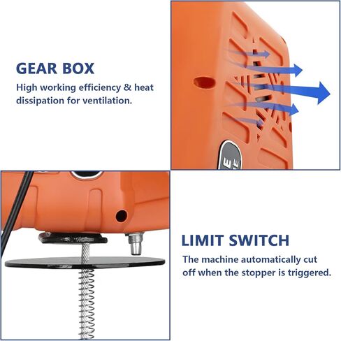 3 in 1 Electric Hoist Winch 1100lbs Portable Electric Winch, 1500W 110V Power Winch Crane, 25ft Lifting Height w/Wireless and Wire Remote Control, Overload Protection for Lifting Towing in Kuwait