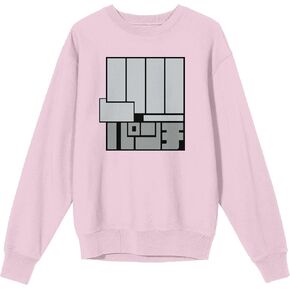 Bioworld Dandadan - Momo Kick & Momo Punch Graphic on Cradle Pink Adult Crew Neck Sweatshirt in Saudi Arabia