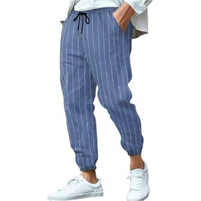 Sweatpants for Men Striped Joggers - Mens Athletic Sweatpant Gym Workout Running Pants with Pockets Stretch Casual 2025 in Kuwait