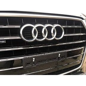 Front License Plate Tag Holder Mounting Mount Adapter Bumper Kit Bracket for Audi (All Models) Quantity Discount (9.45$ to 5.60$)(Each with 6 Screws+2 Built in Nuts) – Premium Car Set Accessories (1) in Kuwait