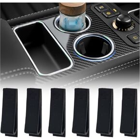 6PCS Car Cup Holder Insert Stabilizer,Anti-Shake Silicone Cup Holder Coasters for Car Stabilizer with Curve Design,Self-Adhesive Cupholder Insert for Cars Stabilizing Water Cups in Saudi Arabia