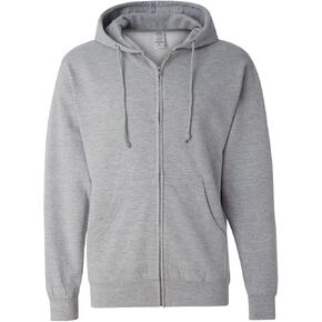 Independent Trading Co. Midweight Zip Hood Sweatshirt SS4500Z-GryHth-XL in Saudi Arabia