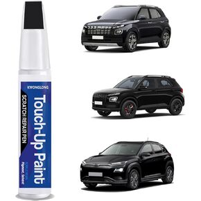 طلاء طلاء السيارة من الكوارتز الأبيض اللؤلؤي WW8 لسيارة Hyundai Palisade Santa Fe 2021 2022 2023 2024، طقم إصلاح خدوش طلاء السيارة 2 في 1، حل سريع وسهل للإصلاح in Kuwait