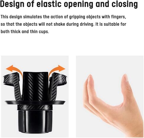 All Purpose 2 in 1 Car Cup Holder Expander Adapter, Multifunctional Organizer with 360 Rotating Adjustable, for Boat/Caravan in Saudi Arabia