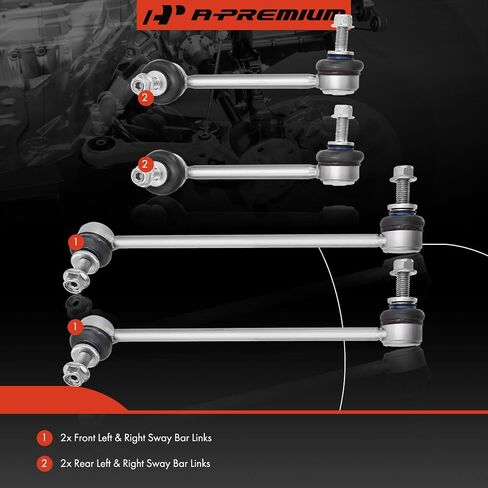 A-Premium Set of 4, Front & Rear Sway Bar Links Kit Stabilizer Bar Links Compatible with Tesla Model 3 20172018 2019 2020 2021, Model Y 2020-2021 in Saudi Arabia