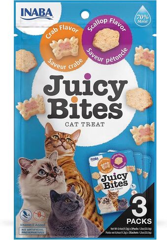 INABA Juicy Bites Fish & Clam Flavor 3 Pack in Saudi Arabia