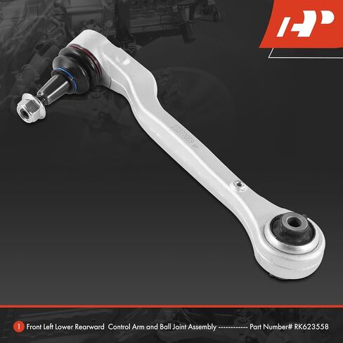 A-Premium Front Left Rearward Lower Control Arm, with Ball Joint & Bushing, Compatible with Cadillac CTS 2014-2019, RWD in Saudi Arabia