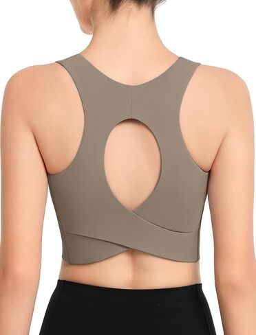 Yvette Elegant Backless Yoga Bra Women's Light Support Sports Bra with Wide Shoulder Straps – Comfort, Style & Secure Fit in Saudi Arabia