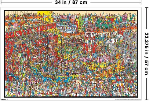 Where's Waldo? - Toys Toys Toys Wall Poster, 34L" x 22.4W", Unframed Version in Saudi Arabia