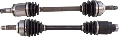 Front Driver and Passenger Side CV Axle Shaft Assembly Set Neoprene Boots Compatible with 2007-2008 Honda Fit Automatic Transmission in Saudi Arabia
